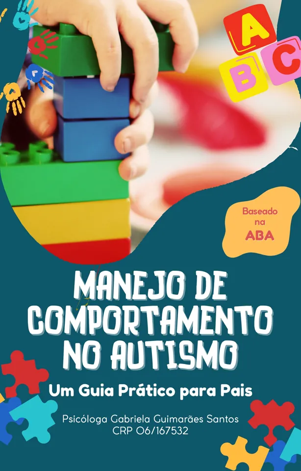 Capa do e-book Manejo de Comportamento no Autismo